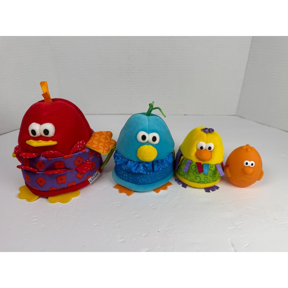 VTG Lamaze Babushka 4 in 1 Nesting dolls Birds Baby Toy Set Sensory rare